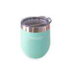 Mate C/ Tapa Trendy Acero Aqua Pastel 280Ml 16268 C/ Sticker